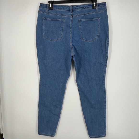 No Boundaries Juniors Plus Size 21 High Rise Skinny Jeans Jeggings Light Blue - Picture 6 of 8